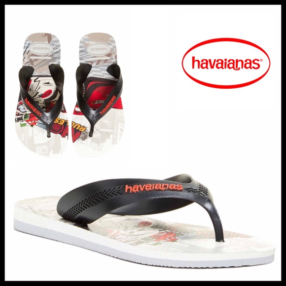 HAVAIANAS DISNEY MAX CARS FLIP FLOP SLIDES SANDALS BEAC POOL WATER SHOES - Picture 8 of 8